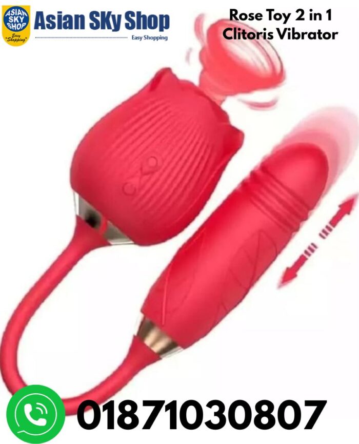 Rose Toy 2-in-1 Clitoris Vibrator