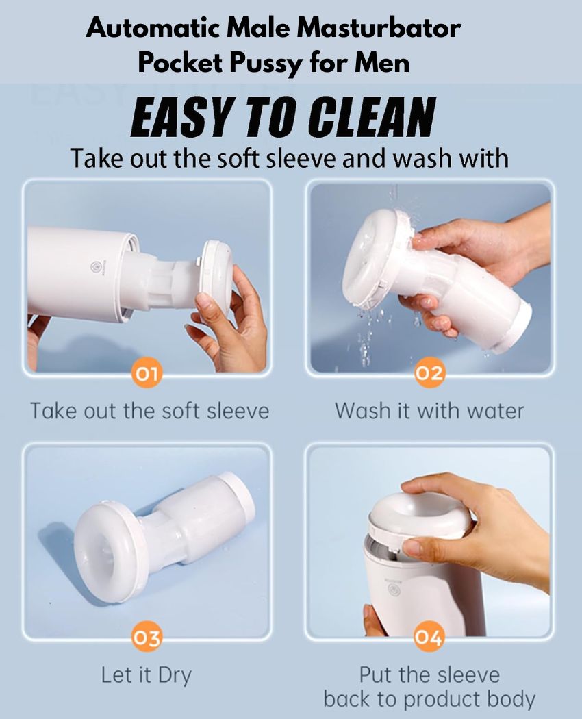 Automatic Male Masturbator Pocket Pussy for Men (1) Automatic Male Masturbator Pocket Pussy for Men