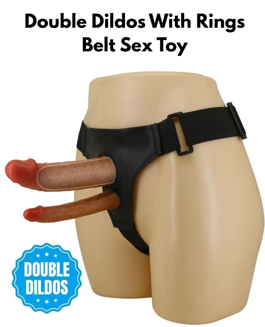 Double Dildos With Rings Belt Sex Toy